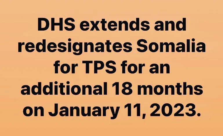 Great news for Somali nationals and citizens!