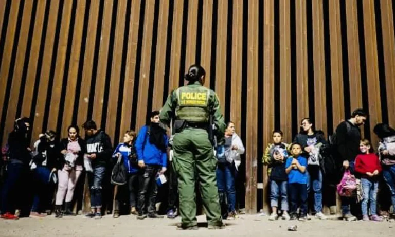 immigrants are standing